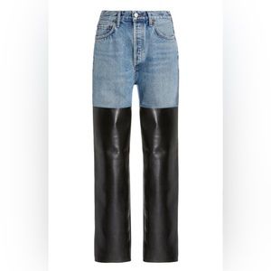 AGOLDE 90s Pinch - Leather / Denim - 25